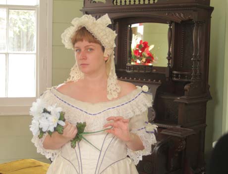 The second lead female in the period feature 'silverville'